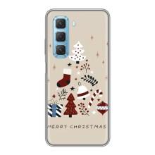 Чехол Санта Клаус для Infinix Hot 50 5G (Merry Christmas)