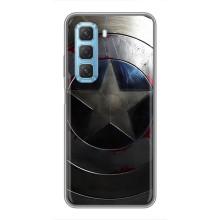 Чохол с Щітом Капітана Америки на Infinix Hot 50 5G – Ретро Щит Капітана