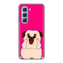 Чехол (ТПУ) Милые собачки для Infinix Hot 50 5G (Веселый Мопсик)