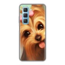 Чехол (ТПУ) Милые собачки для Infinix Hot 50 5G (Йоршенский терьер)