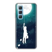 Чехол (ТПУ) с планетами на Infinix Hot 50 5G – To The moon