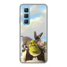 Чохол з мультфільмом Шрек на Infinix Hot 50 5G – Шрек і осел