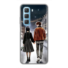 Чохол з дизайном Венздей 2 на Infinix Hot 50 5G – Венздей і Тайлер