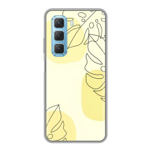 Силконовий чохол з принтом в квітах на Infinix Hot 50 5G