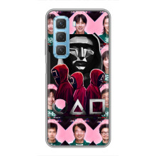 Чохол Гра в кальмара для Infinix Hot 50 5G – Персонажі гри кальмара