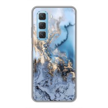 Мраморный чехол на Infinix Hot 50 5G (VPrint) (Нежный мрамор)