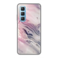 Мраморный чехол на Infinix Hot 50 5G (VPrint) (Пурпурный Мрамор)