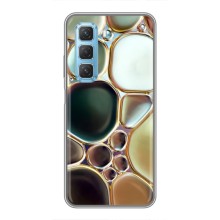 Мраморный чехол на Infinix Hot 50 5G (VPrint) (Радужный Мрамор)