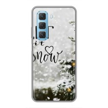 Новогодние, Праздничные Чехлы для Infinix Hot 50 5G - 2024 год – Let it snow