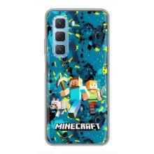 Чехлы для Infinix Hot 50 5G (Персонажи Майн Крафт) (Майнкрафт)