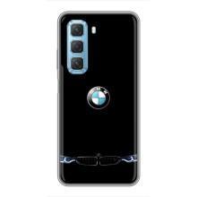 Силиконовый бампер с картинкой машины на Infinix Hot 50 5G (Черный BMW)
