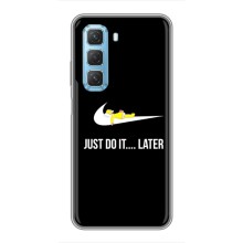 Силиконовый Чехол на Infinix Hot 50 5G с картинкой Nike – Later