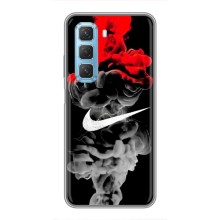 Силиконовый Чехол на Infinix Hot 50 5G с картинкой Nike (Nike дым)