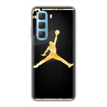 Силиконовый Чехол Nike Air Jordan на Инфиникс Хот 50 5G (Джордан 23)