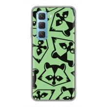 Силіконовий Чохол з Энотами  на Infinix Hot 50 5G – Мордочки Єнота
