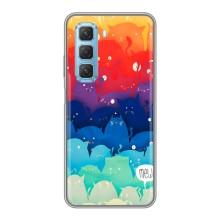 Силіконовий чохол з котиком для Infinix Hot 50 5G (Mew)