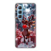 Яскравий чохол для Infinix Hot 50 5G з Зимові Оленята – Олень серед подарунків