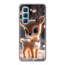 Яскравий чохол для Infinix Hot 50 5G з Зимові Оленята – Оленятко