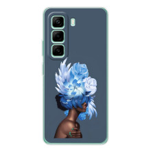 Чехлы (ART) Цветы на Infinix Hot 50 Pro Plus (VPrint) (Квіти на голові)