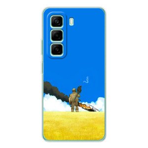 Чехлы на военную тематику для Infinix Hot 50 Pro Plus – Попадание