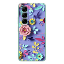 Чохли з квітами для Infinix Hot 50 Pro Plus (VPrint) (Дизайн квітів)