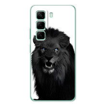 Чохли з картинкою животних Infinix Hot 50 Pro Plus (Чорний ЛЕВ)