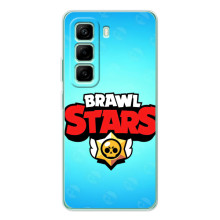 Чехлы Brawl Stars для Infinix Hot 50 Pro Plus (AlphaPrint) (Лого Бравл Старс)