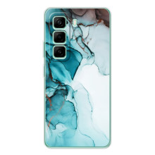 Чохол для Інфінікс Хот 50 Про Плюс - з принтом (Дизайнерські) (AlphaPrint) (Бірюзовий мрамор)