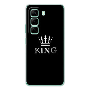Чохол (Корона на чорному фоні) для Іnфінікс Хот 50 Про Плюс – KING