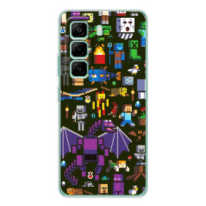 Чехол Майнкрафт на Infinix Hot 50 Pro Plus (AlphaPrint) Minecraft