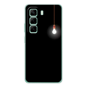 Чохол з картинками на чорному фоні для Infinix Hot 50 Pro Plus – Лампочка