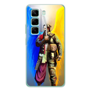Чохол з картинкою (Патріотичний КОЗАК) на Infinix Hot 50 Pro Plus – КОЗАК  з крилами