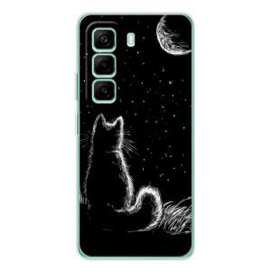 Чехол с принтом для Infinix Hot 50 Pro Plus (AlphaPrint) Модные коты