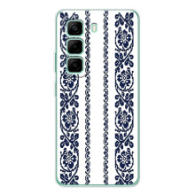 Силіконовый Чохол на Infinix Hot 50 Pro Plus з картинкой Вишиванки – Синя вишиванка
