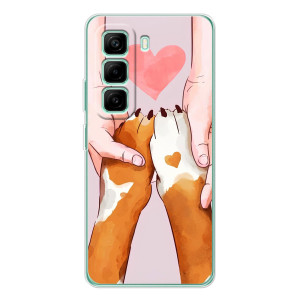 Чохол (ТПУ) Милі песики для Infinix Hot 50 Pro Plus (Любов до собак)