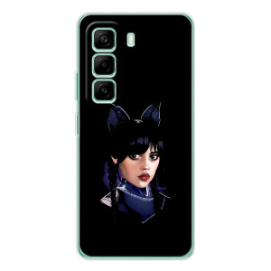 Чехлы Венсдей на Infinix Hot 50 Pro Plus Уэнсдей (AlphaPrint)