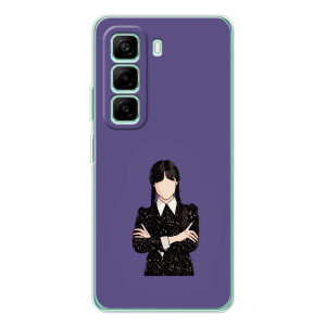 Чехлы Венсдей на Infinix Hot 50 Pro Plus Уэнсдей (AlphaPrint)