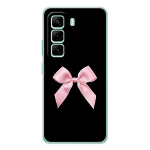 Чехол банты для Infinix Hot 50 Pro Plus – Бант на черном