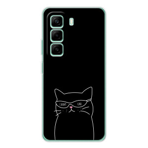 Чехол с рисунком кот на Infinix Hot 50 Pro Plus