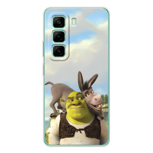 Чехол с мультфильмом Шрек на Infinix Hot 50 Pro Plus