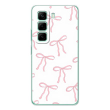 Чохол з бантиками на Інфінікс Хот 50 Про Плюс – Рожеві бантики