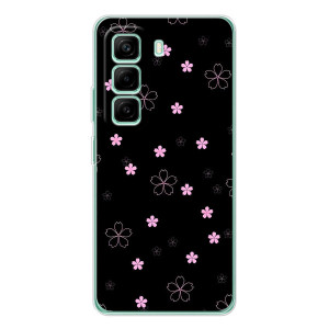 Чохол з розовим принтом для Infinix Hot 50 Pro Plus