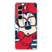 Міккі Маус чохол для Infinix Hot 50 Pro Plus (AlphaPrint - Мультяшні) – Маус в окулярах