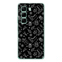 Новорічні, Святкові Чохли для Infinix Hot 50 Pro Plus - 2024 год (Новорічний фон)