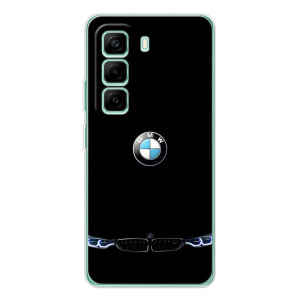Силиконовый бампер с картинкой машины на Infinix Hot 50 Pro Plus – Черный BMW