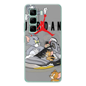 Силиконовый Чехол Nike Air Jordan на Иnфиникс Хот 50 Про Плюс – Air Jordan