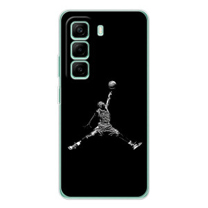 Силиконовый Чехол Nike Air Jordan на Иnфиникс Хот 50 Про Плюс – Джордан