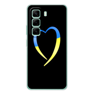 Силиконовый Чехол на Infinix Hot 50 Pro Plus (Я-Украина) – Украинское сердце