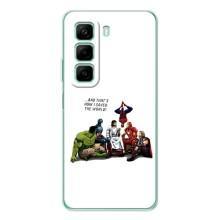 Чехлы для Infinix Hot 50 Pro (Для Христиан) – Иисус супергерой