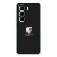 Чехол Майнкрафт на Infinix Hot 50 Pro (AlphaPrint) Minecraft (Овечка Майнкрафт)